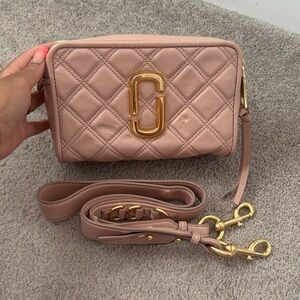 Marc jacobs snapshot Quilted Pink Crossbody Bag